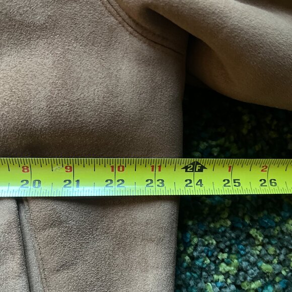 LL Bean Faux Suede Lined Jacket (XL Tall) - Picture 5 of 9